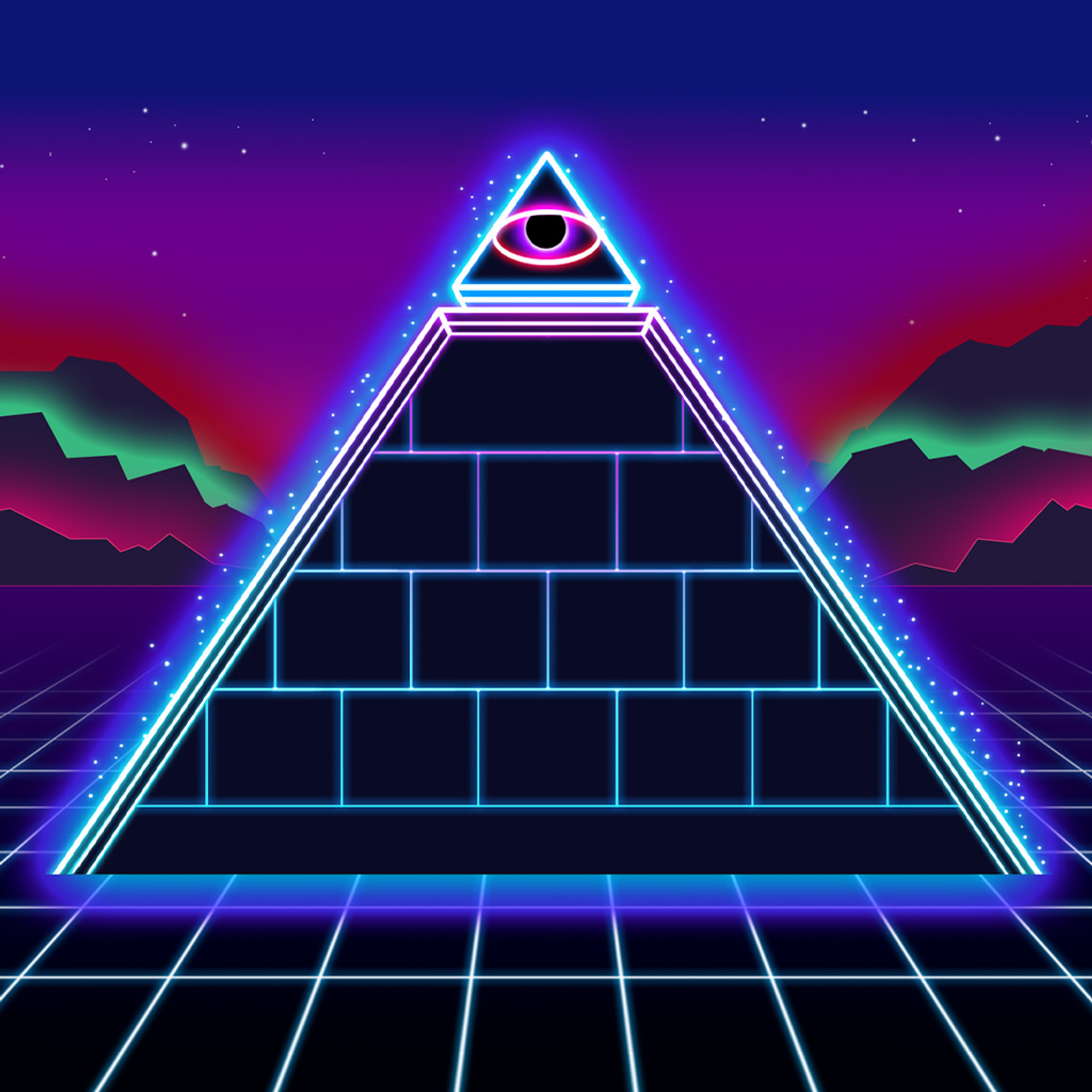 Neon Pyramid