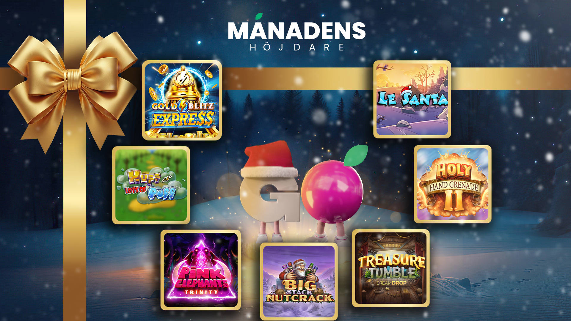 Mobilskärm visar månadens höjdare November 2025 med populära casinospel.