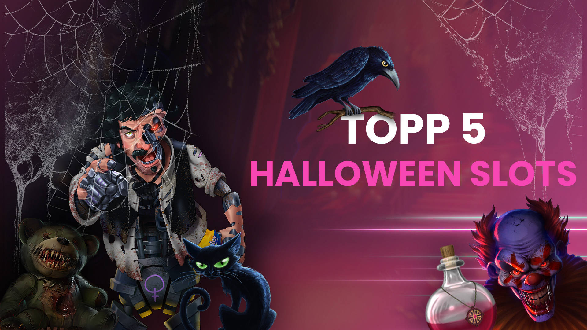 Karaktärer från topp 5 halloween slots 2025