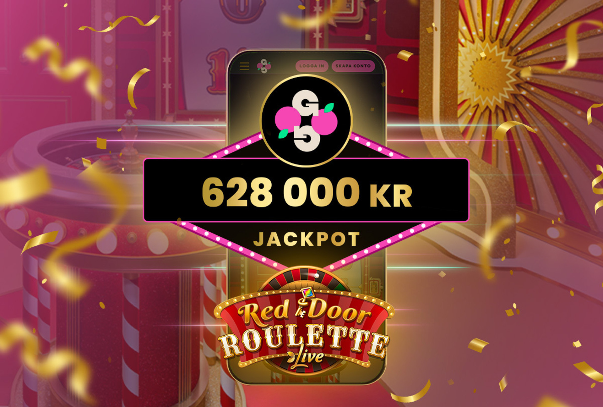 storvinst på Red Door Roulette gav 628.000 kronor