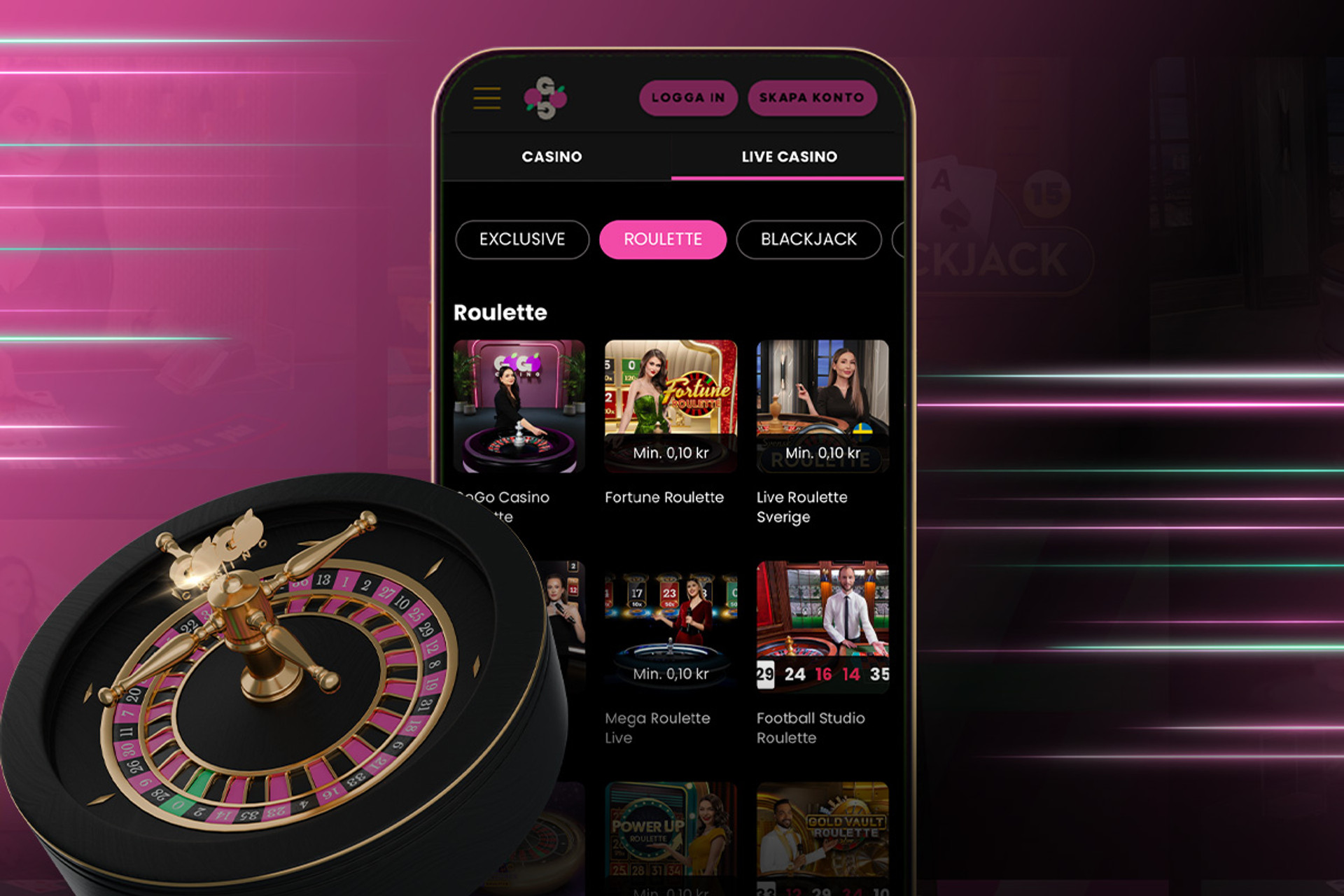 Roulette guider banner